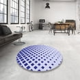 thumbnail image 4 of Ahgly Company Tapis d'Intérieur Lavables en Machine Rectangle Bleu Lavande Transitionnel, 7' x 9', 4 of 7