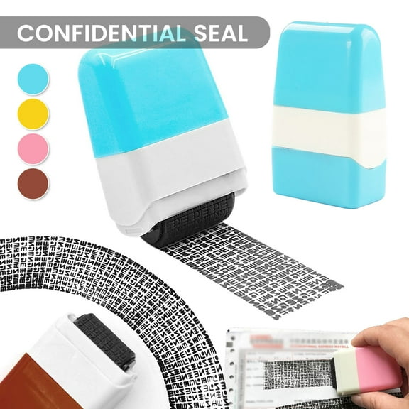 Tcwhniev Identity Theft Protection Stamp - Roller Stamp