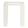 thumbnail image 3 of Linon Table d'Appoint d'Extérieur en Bois d'Acacia avec Dessus à Lattes, Blanc, 3 of 7