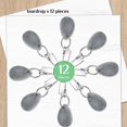 thumbnail image 2 of 12 Pieces Tablecloth Weights Tablecloth Pendant Teardrop Shape Table Cover Weights Stone Table Weights Hangers, 2 of 7