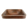 thumbnail image 2 of Premier Copper VREC19SKDB 19 In Rectangle Oil Rubbed Bronze Hammered Copper Sink, 2 of 3