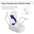 thumbnail image 4 of Universal Raised Toilet Seat with Handles, 4 of 7