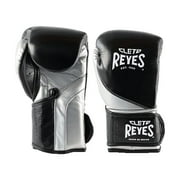 Cleto Reyes High Precision Boxing Gloves for Men and Women (12 oz, Black/Silver)