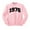 Pink, variant on 1976 College Style Sweatshirt Unisex Large White