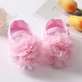 thumbnail image 7 of 2pcs/Set Newborn Baby Girl Princess Mary Jane Shoes Toddler Infant Wedding Dress Flat Shoes with Free Headband, 7 of 7
