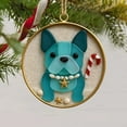 thumbnail image 2 of Christmas Coastals Dog Glass Decoration Christmas Tree Decoration, 2 of 2