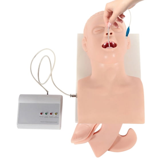 Miumaeov Airway Management Trainer Study Adult Oral Nasal Intubation Manikin Teaching Model with Electronic Monitor