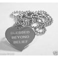 thumbnail image 3 of MOTIVATIONAL BLESSING STAINLESS STEEL PENDANT DOG TAG NECKLACE FREE ENGRAVING, 3 of 5