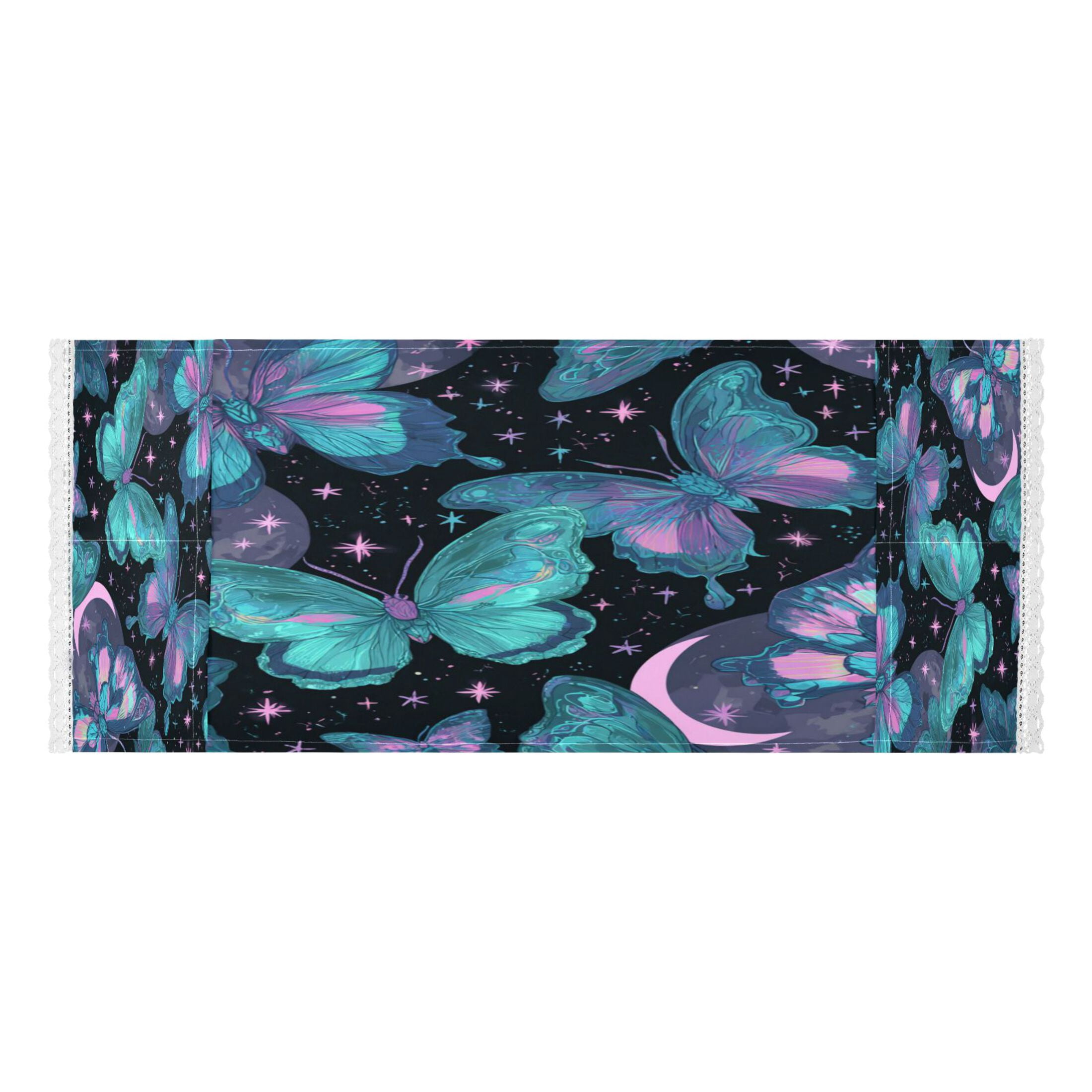 Wobogo Blue Green Butterfly Washing Machine Cover Dustproof Washer Dryer Cover Waterproof Laundry Room Decorative Protector