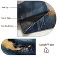 thumbnail image 6 of 3'x5' Area Rugs, Navy Blue Marble Indoor Outdoor Area Rug for Living Room Bedroom, Ink Painted Artwork Modern Washable Bathroom Rugs Kitchen Floor Carpet Mats Home Decor Aesthetic, 6 of 8