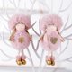thumbnail image 1 of Decoración navideña, lazo navideño, bola de peluche, colgante de Ángel, árbol de Navidad, colgante de Ángel para niña (rosa), 2 uds., 1 of 3