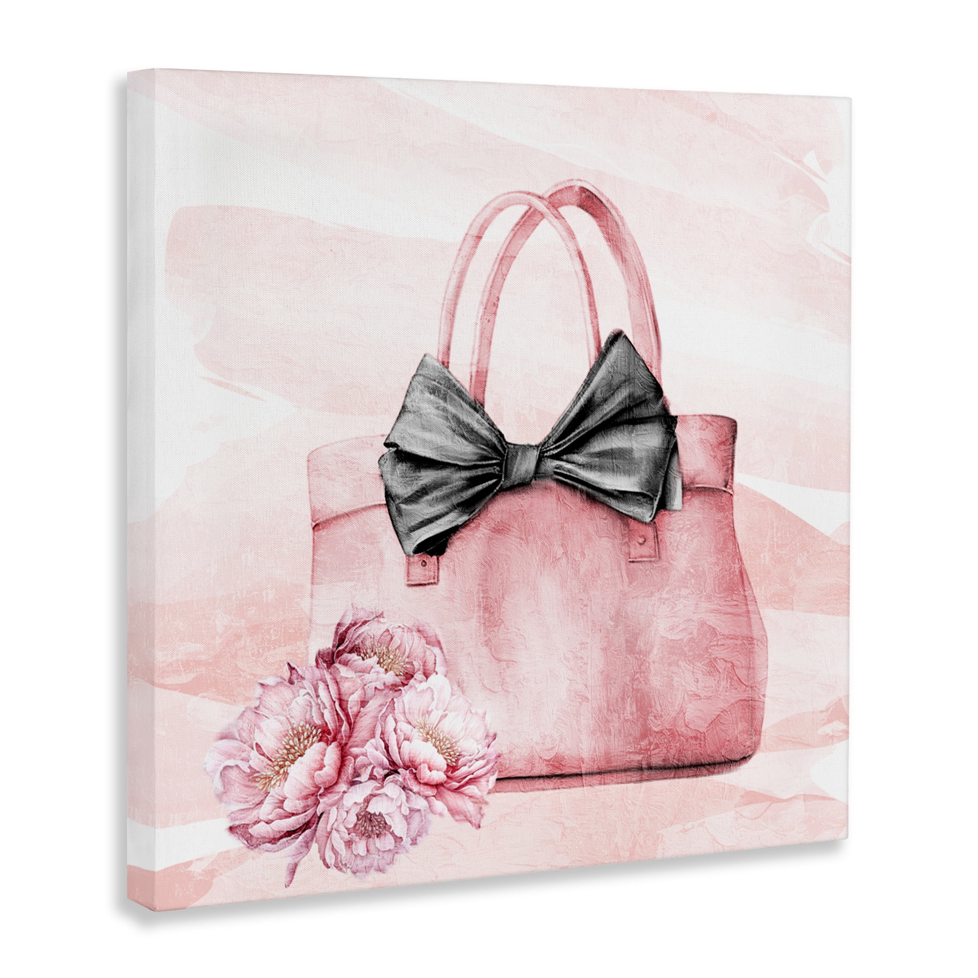 Stupell Industries Blush Glam Time Bag Canvas Wall Art, design by Kim Allen