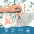 thumbnail image 3 of Yayeee Kitchen Curtains Tier Pair Light Filtering 27"x24" Rod Pocket Short Cafe Window Panel, Green Geometric Pattern, 3 of 7