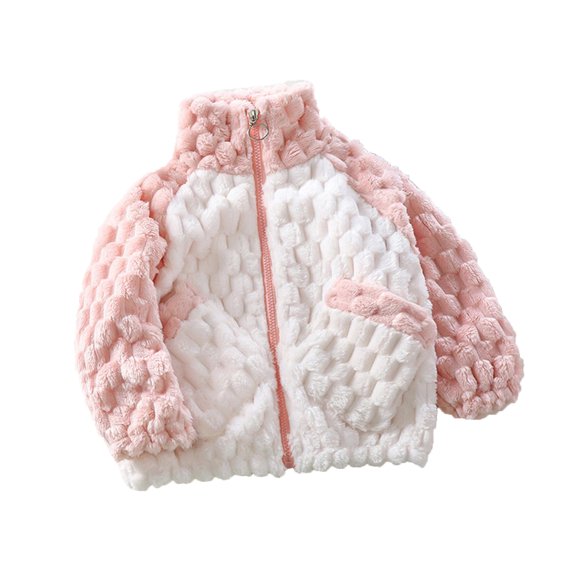adviicd Toddler Jacket Girls Faux Leather Jacket Kids Costume Motorcycle coat (Pink,13-14 Years)