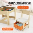 thumbnail image 3 of Juego de mesa y silla para niños VEVOR 3 en 1 de madera con cajón de almacenamiento, 3 of 9