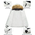 thumbnail image 3 of Chrisuno Snow Jackets for Women Snowboard Ski Colorful Outwear Hood White Black M, 3 of 5