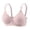 Pink, variant on Yeaiivve Womens Plus Size No Underwire Bras Ribbed Push Up Bra Solid V Neck Brassiere Breathable Daily Wear Underwears 36 Army Green