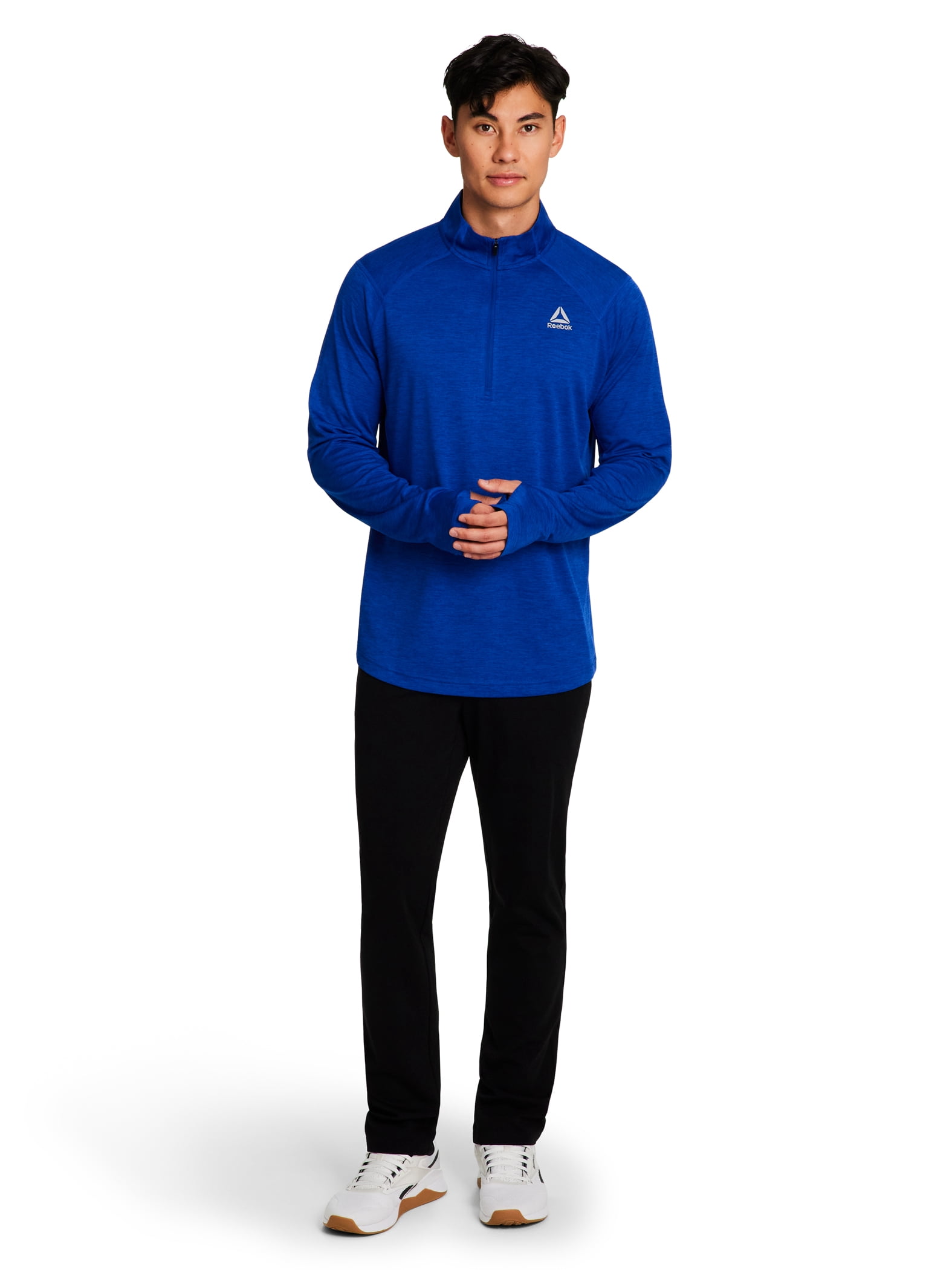 Reebok Men's and Big Men's Trail Quarter-Zip Active Pullover Shirt, Sizes XS-5XL