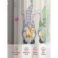 thumbnail image 6 of Easter Sheer Curtains 72 Inch Length 2 Panels for Living Room, Vintage Farmhouse Gnomes Bunny Colorful Eggs Flower Voile Kitchen Curtain Set, Luxury Privacy Drapes Window Treatment for Bedroom, 6 of 7