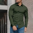 thumbnail image 2 of Breezora Men's Dress Shirt Muscle Fit Slim Fit Long Sleeve Casual Button Down for Sport Business and Everyday Wear XXL Size Mint Green, 2 of 6
