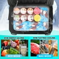 thumbnail image 3 of Dimedeal 12 V Car Refrigerator, 11QT Portable Electric Cooler, Compressor Fridge with Handle, -4℉-68℉, 12V/24V DC & 110-240V AC, Small Cooler for Truck, RV, Travel, Camping, 3 of 9