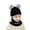 Black, variant on Kids Winter Plus Velvet Thickened face Protection Scarf Skull Caps Cute Beanie Cap Winter Soft Warm Knit Caps
