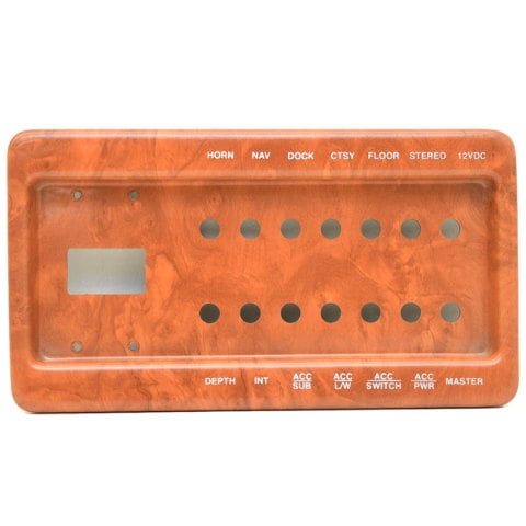 Godfrey Boat Breaker Switch Panel 254018 | Sanpan 2012 Honey Teak