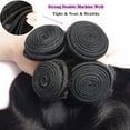thumbnail image 5 of Remy Brazilian Human Hair Deep Wave Bundles 100% Unprocessed Brazilian Virgin Human Hair Weave Extensions Natural Black Color 4 Bundles(14"16"18"20"), 5 of 6