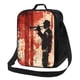 thumbnail image 1 of Disketp Silhouette Trumpet Red Art Bolsa Térmica Estampada para Almuerzo, Lonchera para Hombres y Mujeres Adultos, 1 of 7