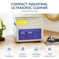 thumbnail image 2 of CREWORKS 3L Ultrasonic Cleaning Machine 60W Jewelry Glasses Auto Parts Cleaner, 2 of 10