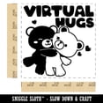 thumbnail image 2 of Virtual Bear Hugs Self-Inking Rubber Stamp Ink Stamper - Blue Ink - Large 1-1/2 Inch, 2 of 7