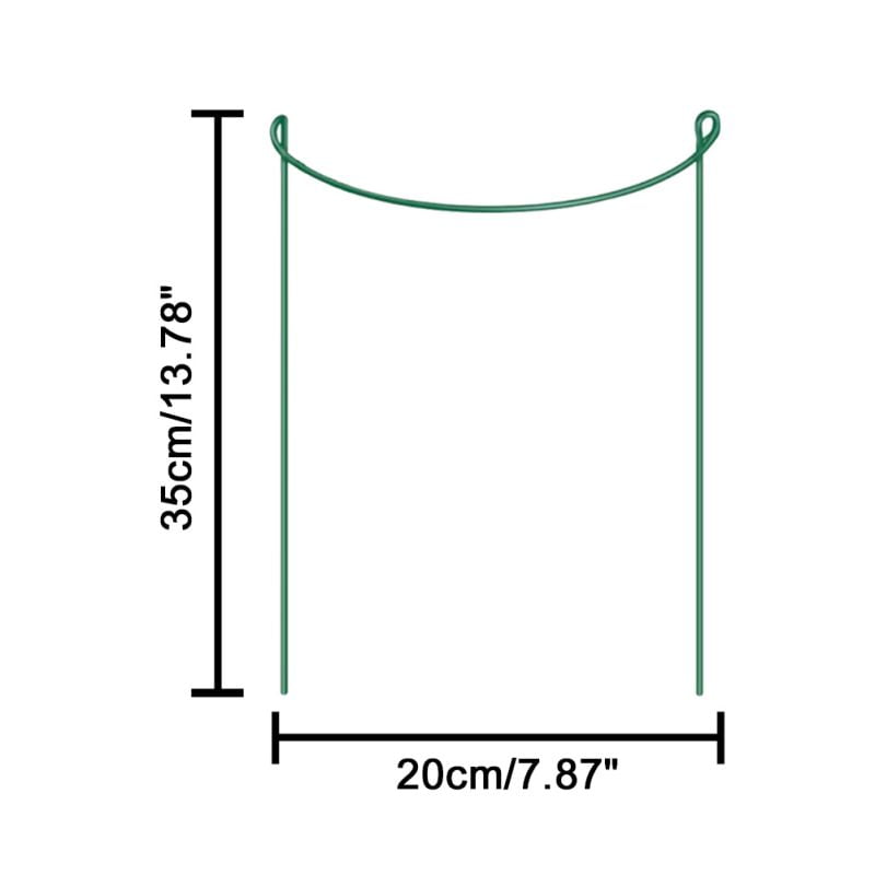 Metal Garden Plant Stake Green Half Round Support Com - Garden Stakes Metal Green Metal Garden Plant Stake Green Half Round Support Com - Garden Stakes Metal Green
