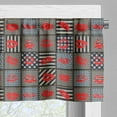 thumbnail image 5 of Ambesonne Colorful Valance & Curtain, Woman Kisses Lipstick Art, 55"x36", Black and Red, 5 of 7