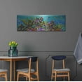 thumbnail image 4 of Luxe Metal Art 'The Reef Panoramic' by Enright, Metal Wall Art, 48"x16", 4 of 9