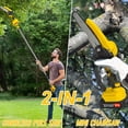 thumbnail image 3 of 2-IN-1 Cordless 6 Inch Pole Saw & Chainsaw, 21V 3Ah Battery Powered 6 Inch Brushless Electric Chain Saw, 14.7ft Max Reach, Telescoping Pole Saws for Tree Trimming, 3 of 7