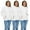3 Pack White Hoodies, variant on 3 Pack Women's Hoodie Oversized Sweatshirts, Cotton Blend, Bulk Womens Hoodies Bulk Sweatshirt Pack, Color ASST, Size 3X-Large
