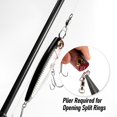 thumbnail image 3 of czcpp-20 Pack Fishing Swivels with Oval Split Rings, Ball Bearing Snaps Swivels Saltwater Swivels Fishing Tackles Stainless Steel Solid Rings Heavy Duty Hyper Wire Lure Rings Connector, 3 of 4