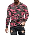 thumbnail image 3 of Drindf Long Sleeve Tactical Shirts for Men Big and Tall Fashion Camo Graphic T-Shirt Athletic Moisture Wicking Tops Lightweight Round Neck Pullover Tshirts, 3 of 6