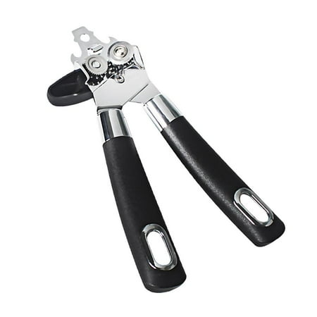 Fiocias Premium Manual Can Opener, Ergonomic Soft Grips, Smooth Edge Side Cut, Excellent