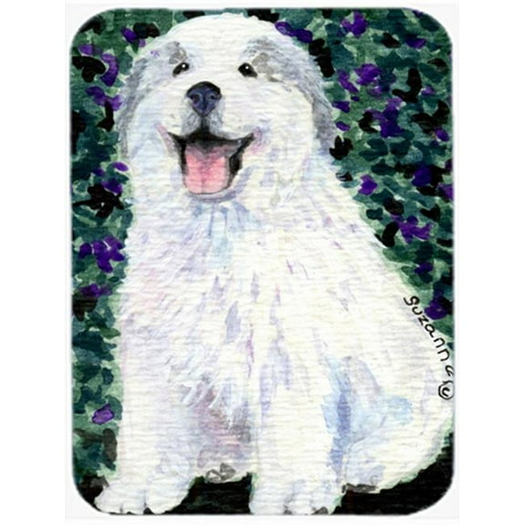 Carolines Treasures Great Pyrenees Glass Cutting Board Large 12H x 16W multicolor