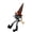 B-4B Home Decor, variant on JJV Black Faceless Witch Gnome Plushes Toys with Polka Dot Pointed Hat, Gothic Gnome Doll for Halloween Venue Layout Tabletop Decoration, 15.75 x 4.33 x 3.15 Inch