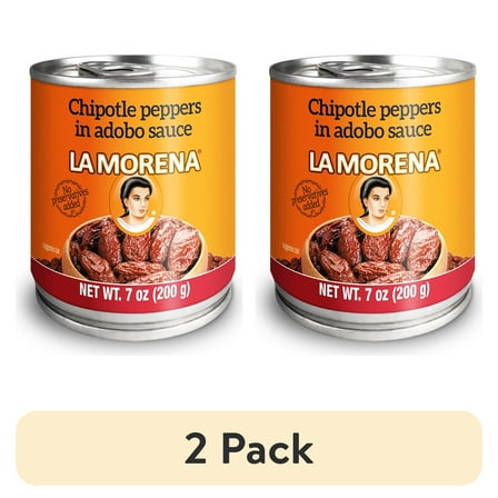 (2 pack) La Morena Chipotle Peppers in Adobo Sauce, 7 oz
