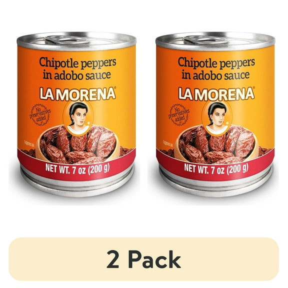 (2 pack) La Morena Chipotle Peppers in Adobo Sauce, 7 oz