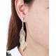 thumbnail image 2 of Aretes Largos Hojas Filigrana Swarovski Oro Rosa 14k Lam rosa Unitalla, 2 of 4