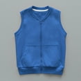 thumbnail image 2 of zbxnLI Boys Girls Vest Tops Full Zip Vest Jackets Cotton Tank Tops Sweatshirt with Pockets 3-14 Years, 2 of 7