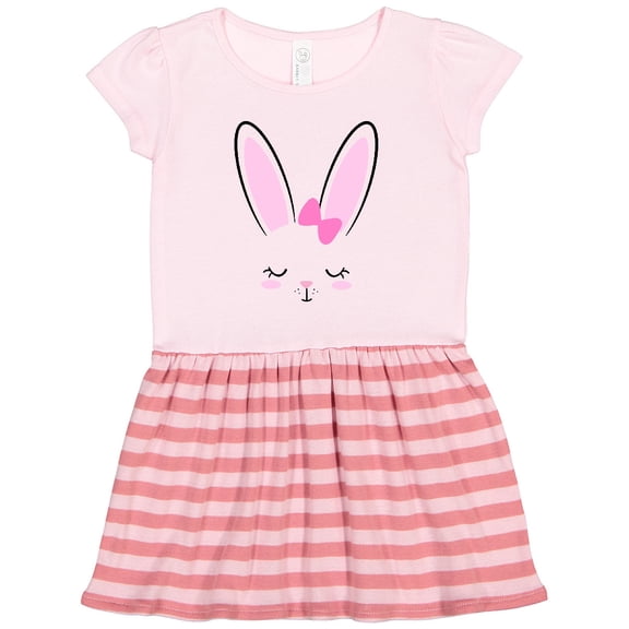 Inktastic Easter Bunny Girl Face Gift Toddler Girl Dress
