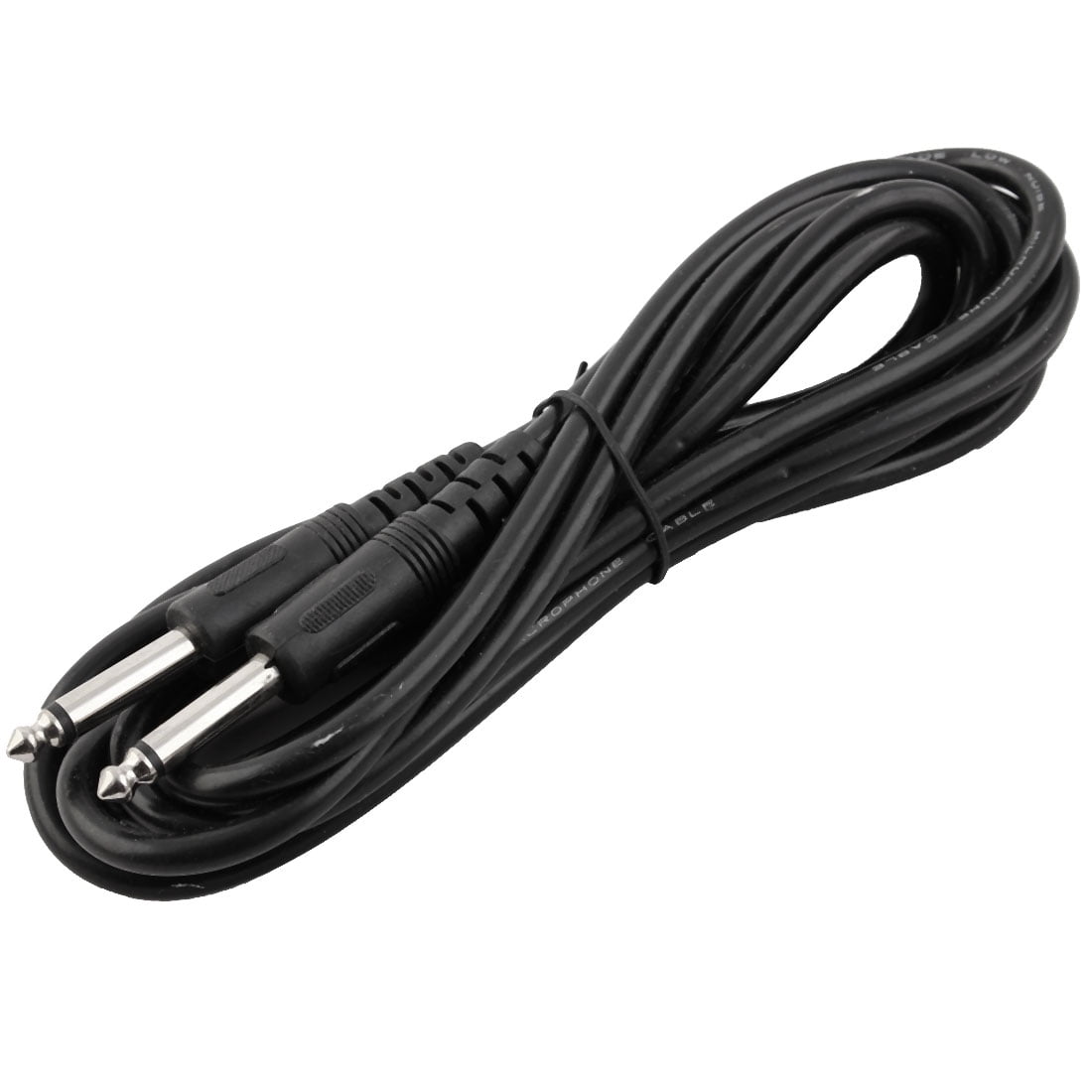Male to Male 6.35mm 1/4" Jack Electric Guitar Cable Patch Cord Black 3