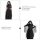 thumbnail image 5 of 1 juego de disfraces de Halloween Disfraz de bruja Vestido largo de Halloween Ropa de mascarada, 5 of 5