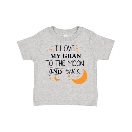 

Inktastic I Love My Gran to the Moon and Back Gift Toddler Boy or Toddler Girl T-Shirt
