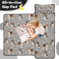 thumbnail image 4 of Beagle and Dog Footprints Toddler Nap Mats for Kids Preschool,Sleeping Mat Bag or Kids,Toddler Sleeping Bag,Toddler Nap Mat or Daycare, 4 of 6